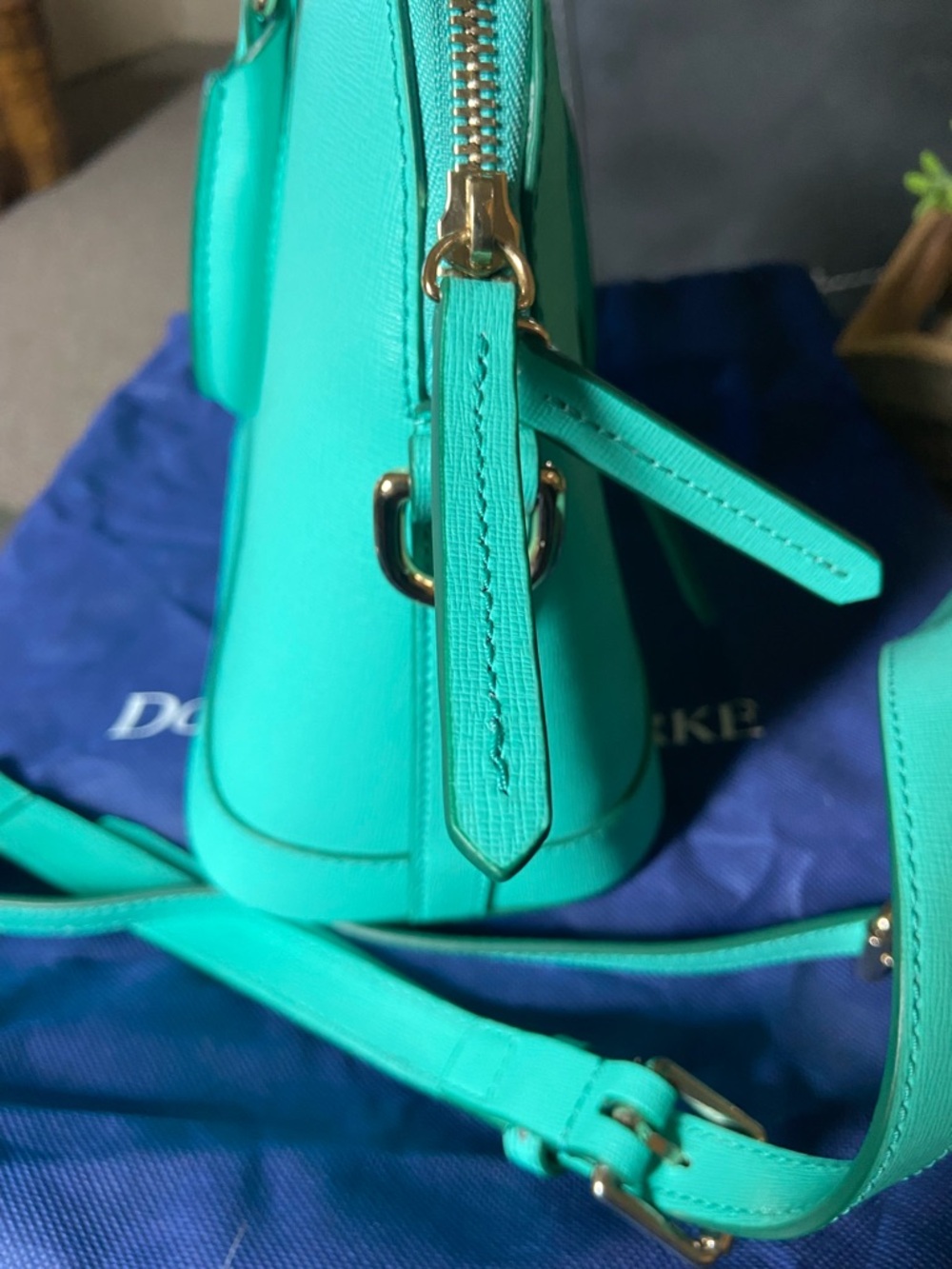 Dooney & Bourke Saafiano Leather Domed Satchel with Detachable Strap - Picture 3 of 6